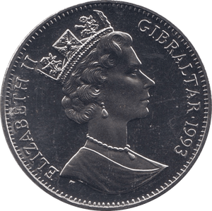 1993 100 YEARS OF PETER RABBIT ONE CROWN GIBRALTAR - WORLD COINS - Cambridgeshire Coins