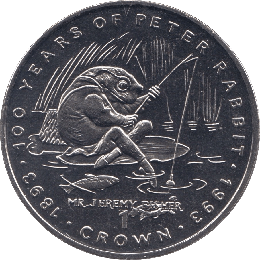 1993 100 YEARS OF PETER RABBIT ONE CROWN GIBRALTAR - WORLD COINS - Cambridgeshire Coins