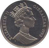 1993 100 YEARS OF PETER RABBIT ONE CROWN GIBRALTAR - WORLD COINS - Cambridgeshire Coins