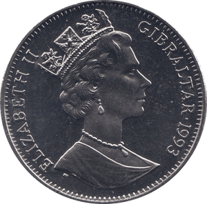 1993 100 YEARS OF PETER RABBIT ONE CROWN GIBRALTAR - WORLD COINS - Cambridgeshire Coins