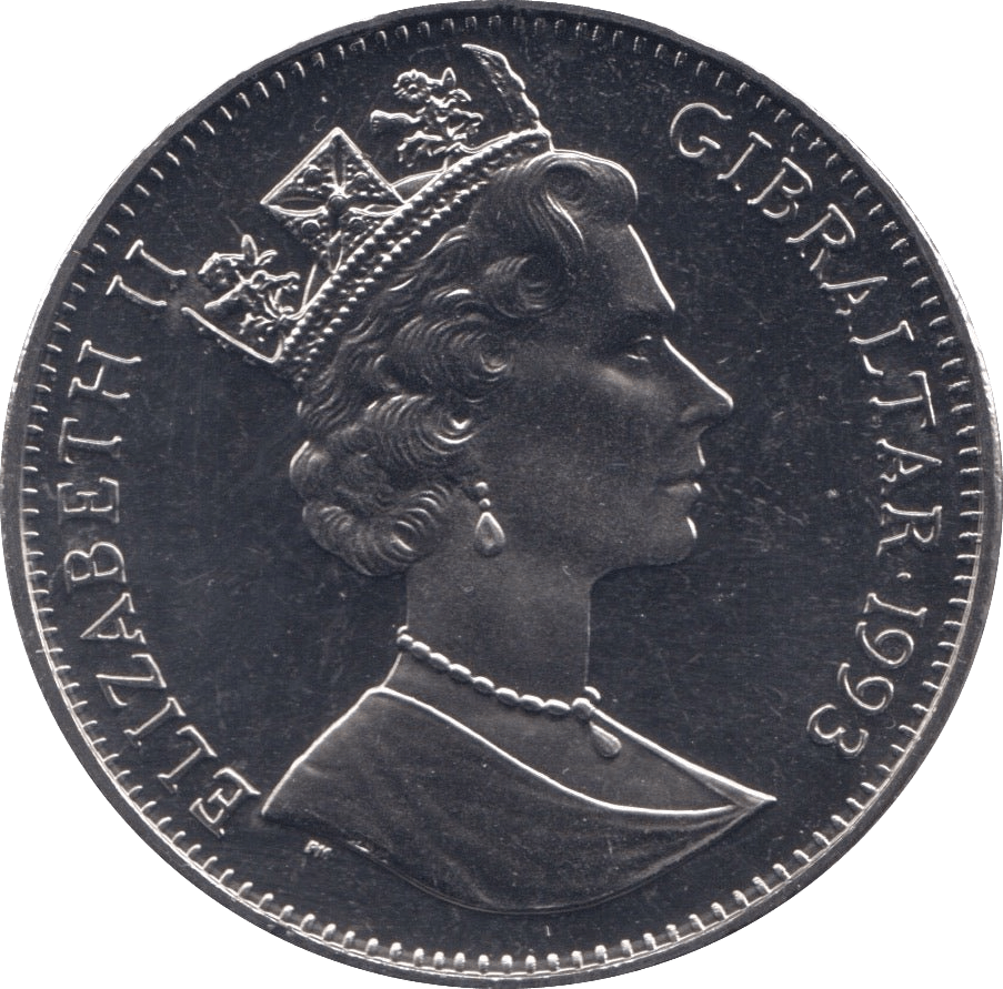 1993 100 YEARS OF PETER RABBIT ONE CROWN GIBRALTAR - WORLD COINS - Cambridgeshire Coins