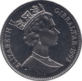 1993 100 YEARS OF PETER RABBIT ONE CROWN GIBRALTAR - WORLD COINS - Cambridgeshire Coins