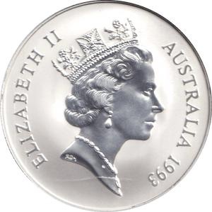 1993 1OZ .999 FINE SILVER DOLLAR AUSTRALIA KANGAROO - SILVER WORLD COINS - Cambridgeshire Coins