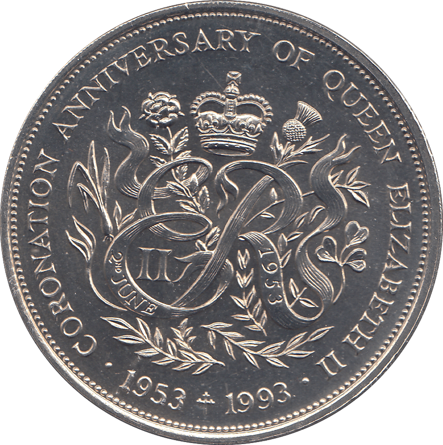 1993 2 POUNDS CORONATION OF THE QUEEN 40TH ANNIVERSARY - WORLD COINS - Cambridgeshire Coins