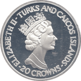 1993 20 CROWNS CORONATION ANNIVERSARY SILVER PROOF - WORLD COINS - Cambridgeshire Coins