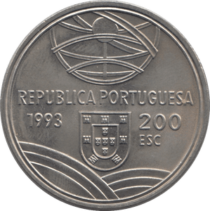 1993 200 ESCUDOS PORTUGAL - WORLD COINS - Cambridgeshire Coins
