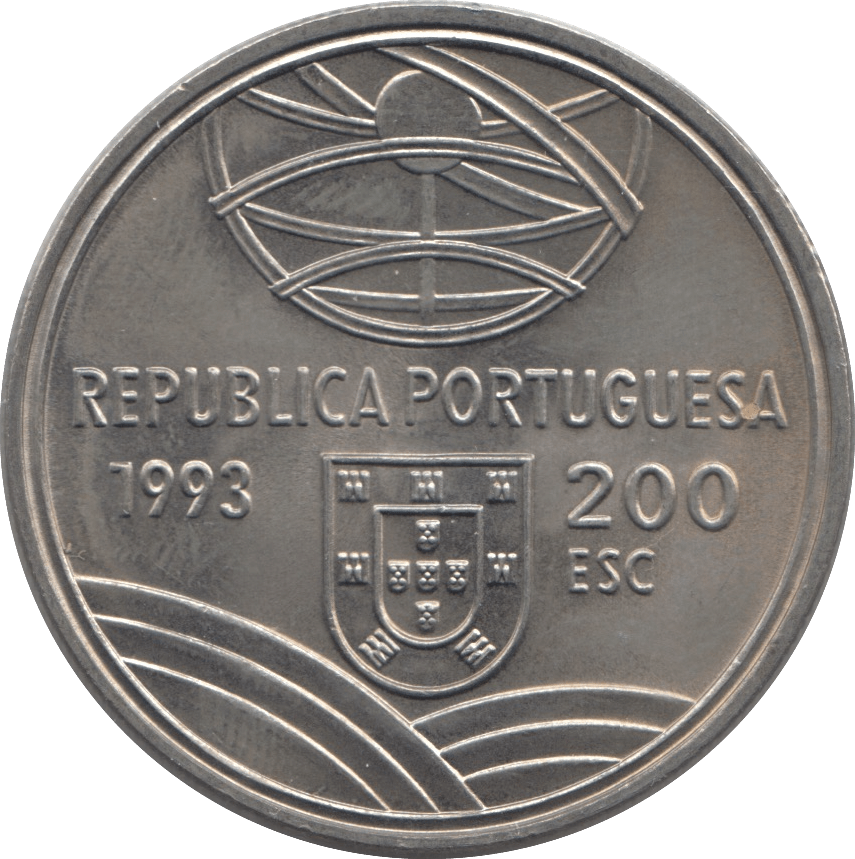 1993 200 ESCUDOS PORTUGAL - WORLD COINS - Cambridgeshire Coins