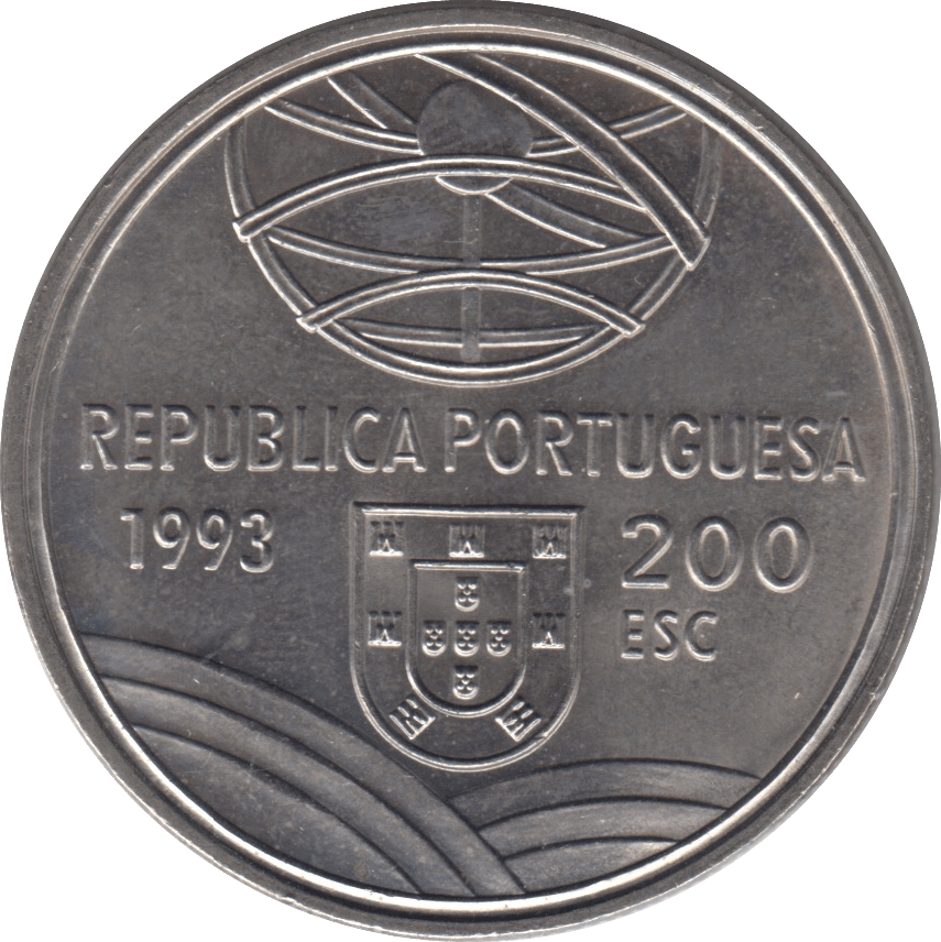 1993 200 ESCUDOS PORTUGAL - WORLD COINS - Cambridgeshire Coins