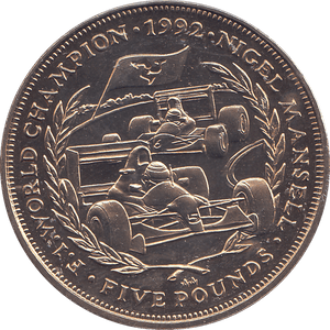 1993 £5 NIGEL MANSEL WORLD CHAMPION ( BU ) - £5 BU - Cambridgeshire Coins