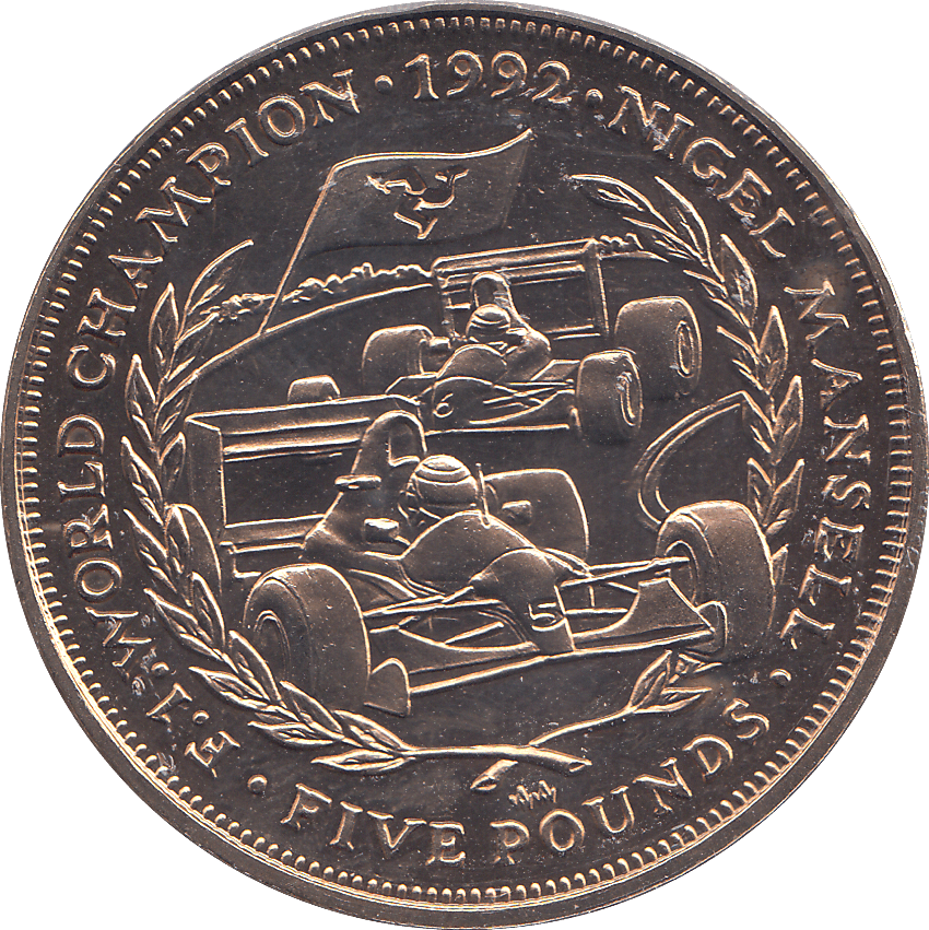 1993 £5 NIGEL MANSEL WORLD CHAMPION ( BU ) - £5 BU - Cambridgeshire Coins