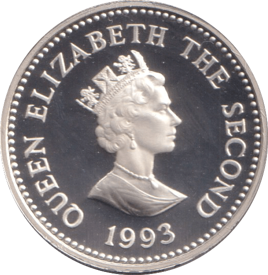 1993 ALDERNEY CORONATION ANNIVERSARY ONE POUND SILVER PROOF - £1 Silver Proof - Cambridgeshire Coins