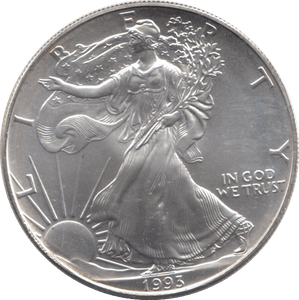 1993 AMERICAN EAGLE SILVER DOLLAR 1 OZ FINE SILVER - WORLD COINS - Cambridgeshire Coins