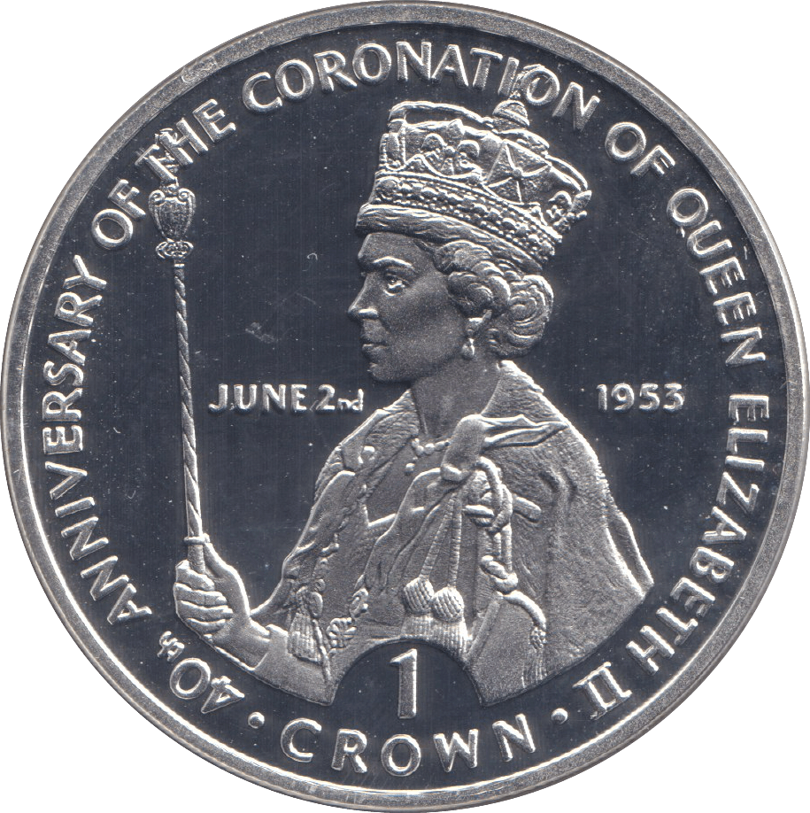1993 CROWN CORONATION ANNIVERSARY - WORLD COINS - Cambridgeshire Coins