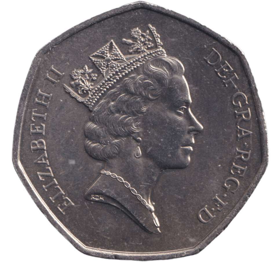 1993 EEC FIFTY PENCE UNITED KINGDOM ( CIRC ) - 50P Silver Proof - Cambridgeshire Coins