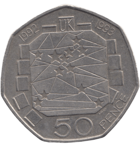 1993 EUROPEAN PRESIDENCY LARGE 50P - 50P CIRCULATED - Cambridgeshire Coins