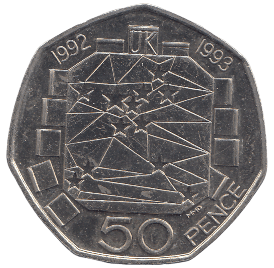 1993 EUROPEAN PRESIDENCY ( UNC ) - 50P CIRCULATED - Cambridgeshire Coins