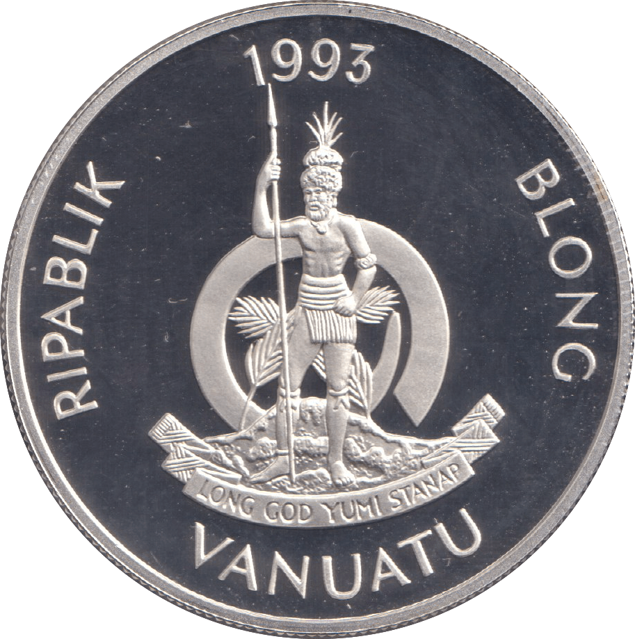 1993 FIFTY VATU CORONATION ANNIVERSARY - WORLD COINS - Cambridgeshire Coins