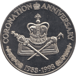 1993 FIVE CROWNS TURKS AND CAICOS F600 - WORLD COINS - Cambridgeshire Coins