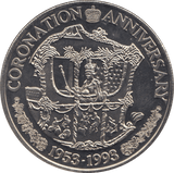 1993 FIVE DOLLARS COIN TURKS AND CAICOS F383 - WORLD COINS - Cambridgeshire Coins