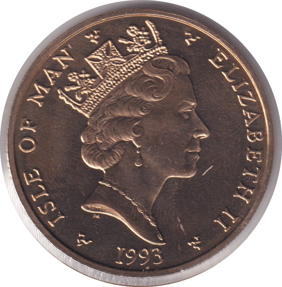 1993 FIVE POUND ISLE OF MAN - £5 BU - Cambridgeshire Coins
