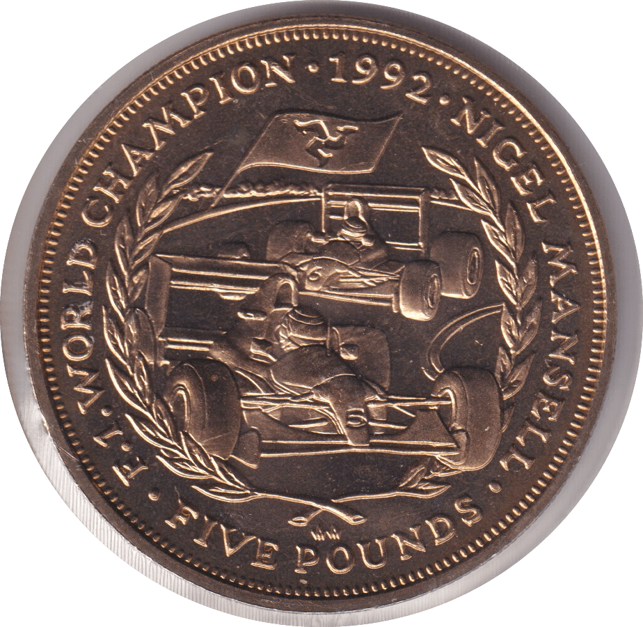 1993 FIVE POUND ISLE OF MAN - £5 BU - Cambridgeshire Coins