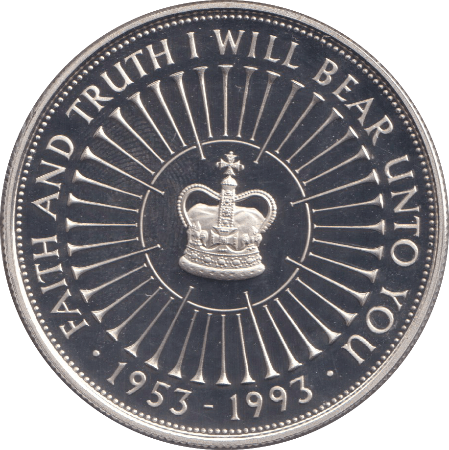 1993 FIVE POUNDS FAITH AND TRUTH I WILL BEAR UNTO YOU - WORLD COINS - Cambridgeshire Coins