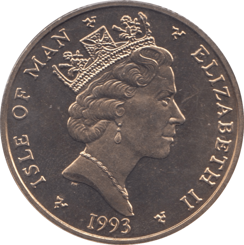 1993 ISLE OF MAN NIGEL MANSELL FIVE POUNDS - WORLD COINS - Cambridgeshire Coins