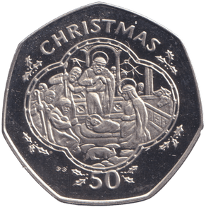 1993 NATIVITY 50P ISLE OF MAN ( PROOF ) BB - 50P REGIONAL ISSUES - Cambridgeshire Coins