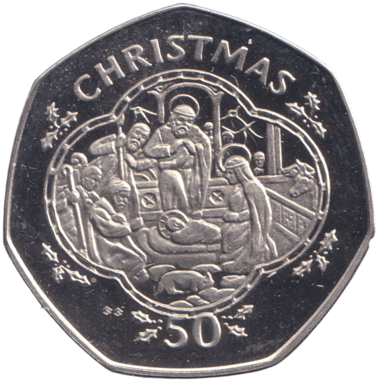 1993 NATIVITY 50P ISLE OF MAN ( PROOF ) BB - 50P REGIONAL ISSUES - Cambridgeshire Coins