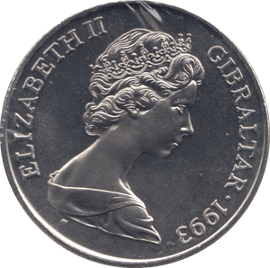 1993 ONE CROWN GIBRALTAR F472 - WORLD COINS - Cambridgeshire Coins