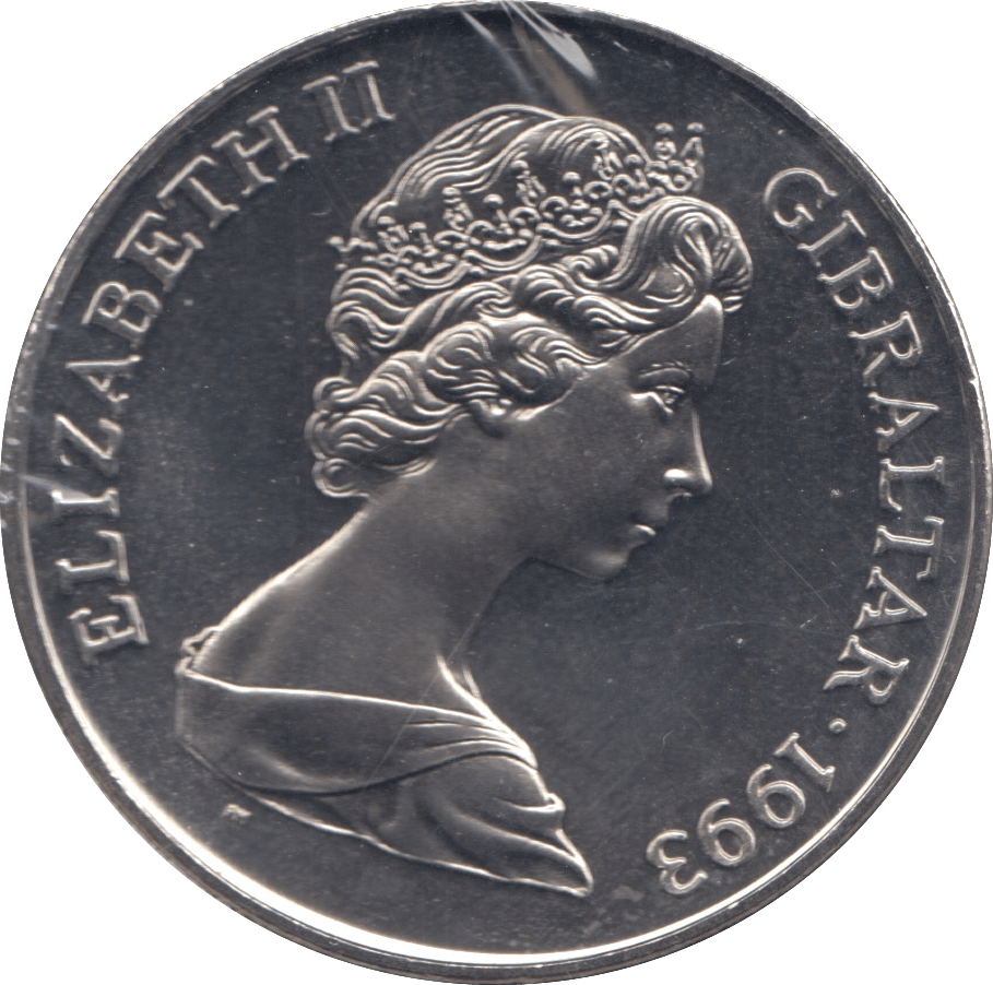 1993 ONE CROWN GIBRALTAR F472 - WORLD COINS - Cambridgeshire Coins