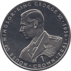 1993 ONE CROWN GIBRALTAR F472 - WORLD COINS - Cambridgeshire Coins