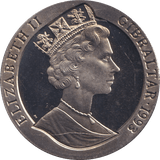 1993 ONE CROWN H.M.S ARK ROYAL GIBRALTAR BU - WORLD COINS - Cambridgeshire Coins