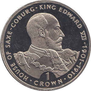 1993 ONE CROWN HOUSE OF SAXE COBURG ( BU ) - WORLD COINS - Cambridgeshire Coins