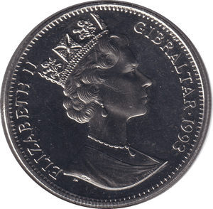 1993 ONE CROWN PROOF LIKE 100 YEARS OF PETER RABBIT GIBRALTAR - WORLD COINS - Cambridgeshire Coins