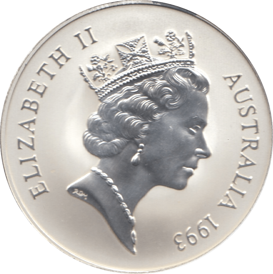 1993 ONE DOLLAR SILVER PROOF AUSTRALIA - SILVER WORLD COINS - Cambridgeshire Coins