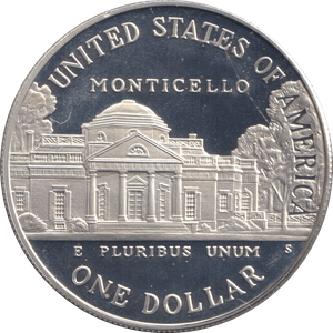 1993 ONE DOLLAR SILVER PROOF MONTICELLO - SILVER WORLD COINS - Cambridgeshire Coins