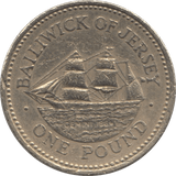1993 ONE POUND JERSEY - WORLD COINS - Cambridgeshire Coins