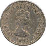1993 ONE POUND JERSEY - WORLD COINS - Cambridgeshire Coins