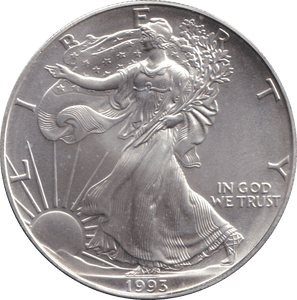 1993 SILVER DOLLAR USA - SILVER WORLD COINS - Cambridgeshire Coins