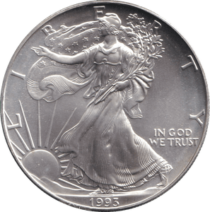 1993 SILVER DOLLAR USA - SILVER WORLD COINS - Cambridgeshire Coins