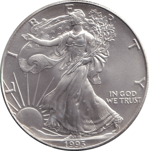1993 SILVER DOLLAR USA - SILVER WORLD COINS - Cambridgeshire Coins