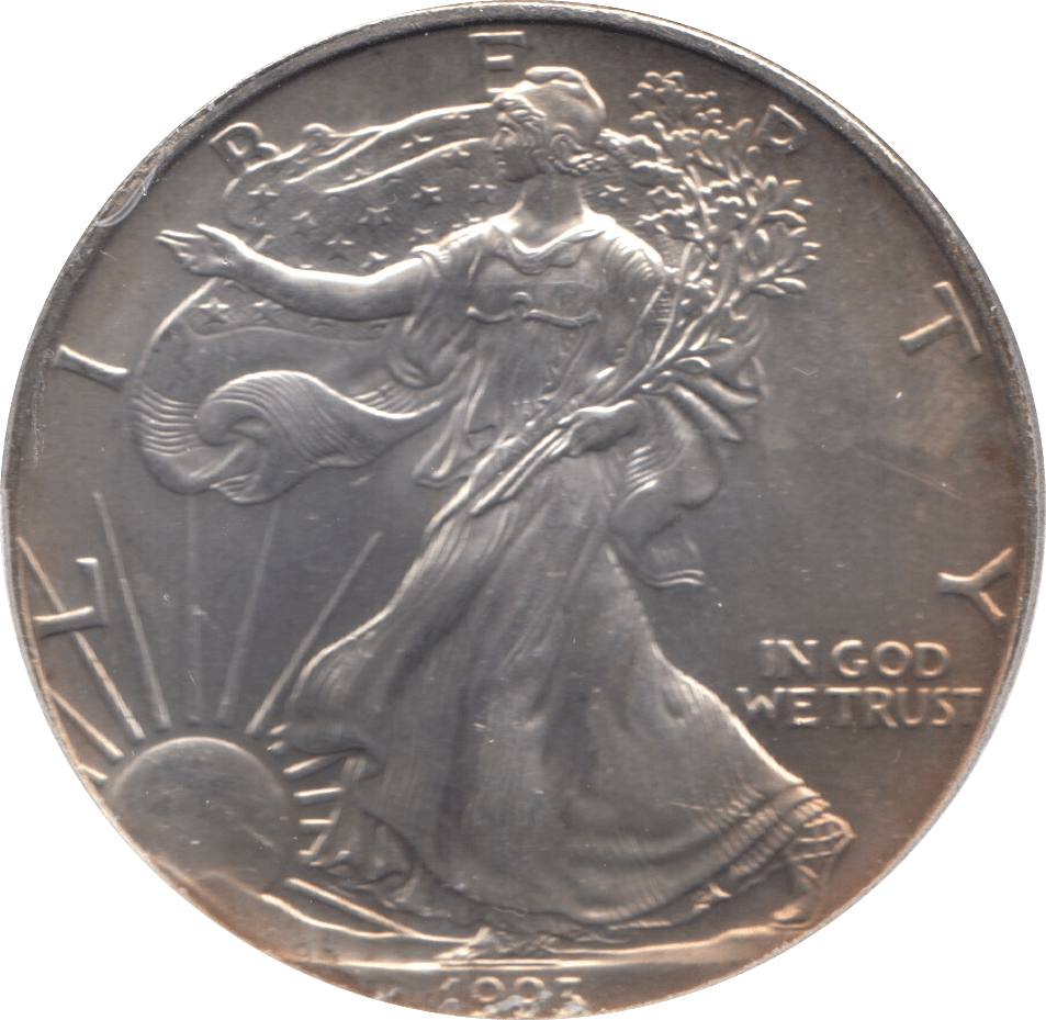 1993 SILVER LIBERTY DOLLAR USA - SILVER WORLD COINS - Cambridgeshire Coins