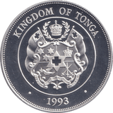 1993 SILVER PROOF 1 PA'ANGA TONGA - SILVER WORLD COINS - Cambridgeshire Coins