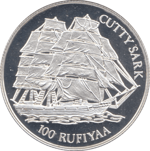 1993 SILVER PROOF 100 RUFIYAA MALDIVES - SILVER WORLD COINS - Cambridgeshire Coins