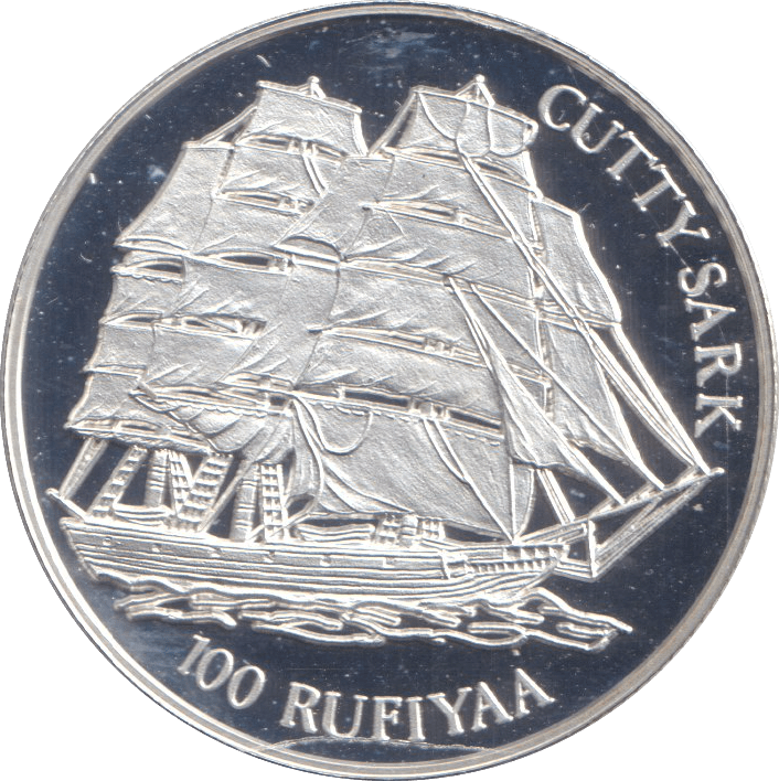 1993 SILVER PROOF 100 RUFIYAA MALDIVES - SILVER WORLD COINS - Cambridgeshire Coins