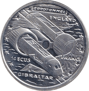 1993 SILVER PROOF 14 ECU GIBRALTAR - SILVER WORLD COINS - Cambridgeshire Coins