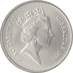 1993 SILVER PROOF 14 ECU TEN POUNDS GIBRALTAR - SILVER WORLD COINS - Cambridgeshire Coins