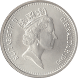 1993 SILVER PROOF 14 ECU TEN POUNDS GIBRALTAR - SILVER WORLD COINS - Cambridgeshire Coins