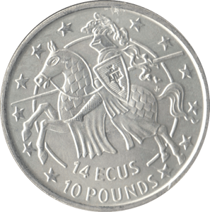 1993 SILVER PROOF 14 ECU TEN POUNDS GIBRALTAR - SILVER WORLD COINS - Cambridgeshire Coins